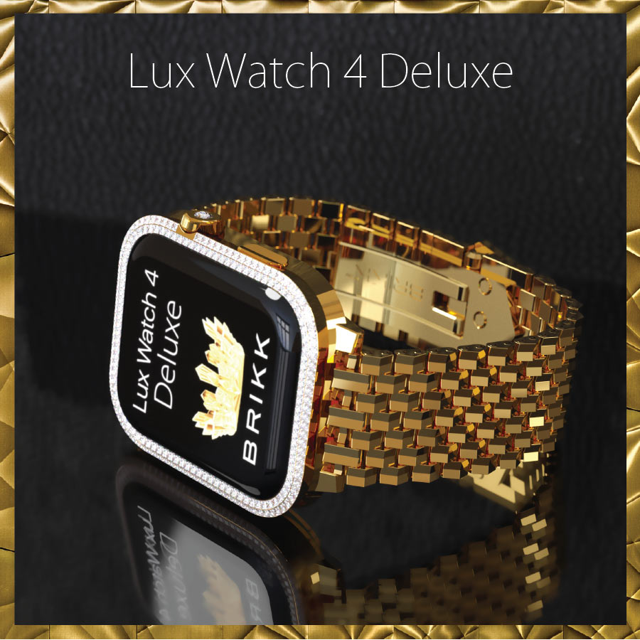 Uitgaan Gedeeltelijk Druif LUX WATCH 4 - Brikk | Lux iPhone XS and Lux Watch 4 in gold, platinum and  diamonds. Opulence defined.
