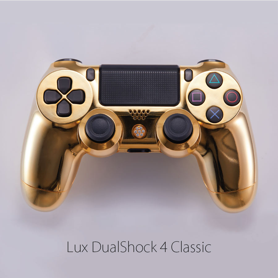gold ps4 dualshock controller