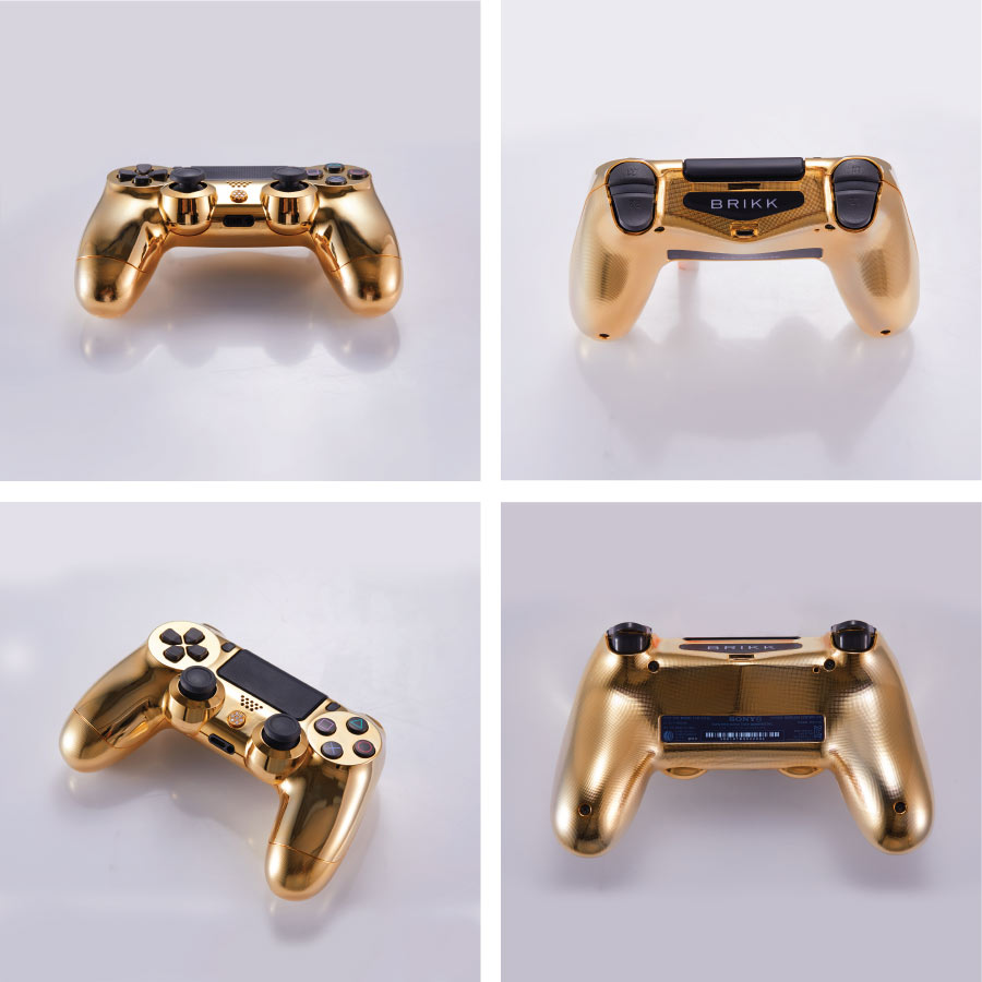 gold playstation remote
