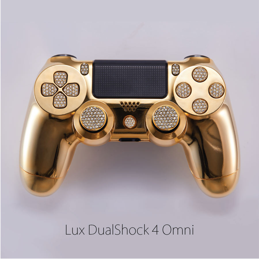 Lux Dualshock 4 24k Gold And Diamond Controller For Sony Playstation 4 Brikk Lux Iphone Xs And Lux Watch 4 In Gold Platinum And Diamonds Opulence Defined