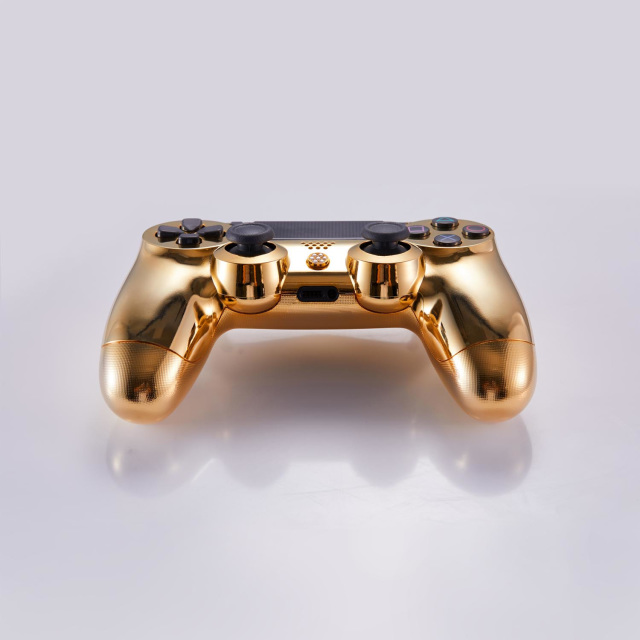 gold playstation controller